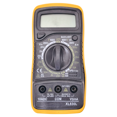 液晶顯示 三用電錶, 黑色, 1個