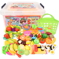 OZ TOY 蔬果切切樂玩具組, 隨機出貨(購物籃)