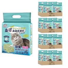 毛皇上 豆腐貓砂, 綠茶, 6L, 16包