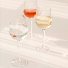 ssueim 經典豎紋紅酒杯, 620毫升, 4個