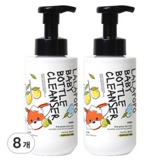 케이맘 랄라포포 유아용 젖병식기세정제 거품형 쿨라임향, 500ml, 8개