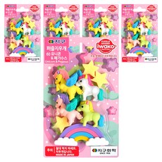 Iwako 地球化學拼圖橡皮擦, 60 獨角獸飛馬座, 5個