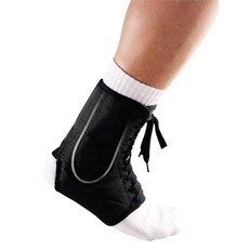 LP SUPPORT U型雙側彈簧護踝, 黑色, 1個