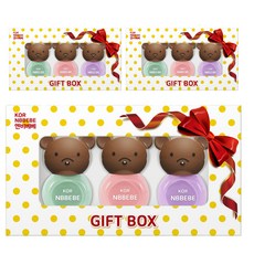 NBBEBE 兒童指甲油, 奶油薄荷 + 奶油粉 + 奶油紫, 3個