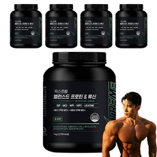 EXTREME 蛋白質&白胺酸平衡複合粉 巧克力口味, 1kg, 5個