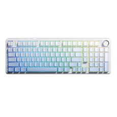 AULA 독거미 유무선 블루투스 기계식 키보드, Rainbow White, F99 Pro, 님버스 V3축