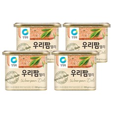 우리팜 청정원 델리 햄통조림, 330g, 4개