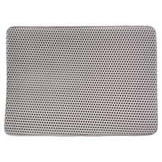 萌貝貝 網格雙層貓砂墊, 大(75 x 55cm), 灰色, 1個