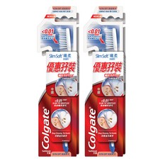 콜게이트 슬림소프트 컴팩트헤드 칫솔, 2개입, 2개