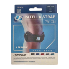 LP SUPPORT 781CN 髕骨加壓束帶，COOLPRENE材質，可調節, 均碼, 灰色, 1個