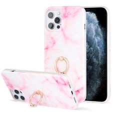 大理石紋路扣環手機殼