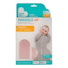 LOVE TO dream Stage1 蝶型基本款睡袋 SWADDLE UP 澳洲設計, 藕粉色, 1個