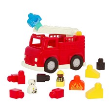 B.toys 樂波島 飛奔救火車 1歲以上, 紅色, 1個