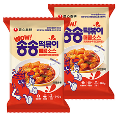 TAEKYUNG 泰耕 洞洞辣炒年糕 甜辣醬 韓國道地風味 Q彈有嚼勁, 2包, 340g