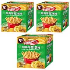 Cadina 卡迪那 95度c鮮脆薯條5包組 海苔口味, 80g, 3盒