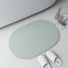 Haru Gonggan 可水洗珪藻土腳踏墊, 薄荷綠