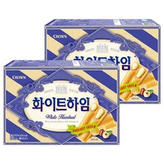 CROWN 皇冠 WHITE HEIM 榛果奶油威化酥 法式薄燒酥脆外皮 內餡爽口不膩 獨立小包裝方便攜帶, 142g, 2盒