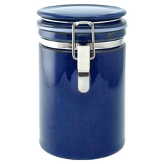 ZERO JAPAN 圓型密封罐 牛仔藍, 800ml, 1個