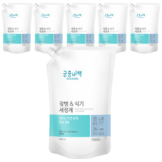 皇家秘書處嬰兒奶瓶和洗碗機蓋補充裝, 6個, 400ml