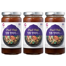청정원 정통 팟타이 소스, 380g, 3개