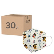順易利 立體醫用口罩 兒童 S, 30片, 海盜汪汪隊 白底, 1盒