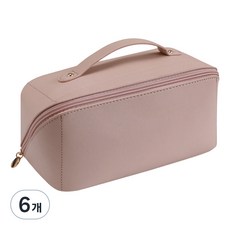 모나코올리브 모브 수납넉넉 화장품 파우치, 6개, 인디핑크