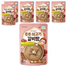 아이배냇 유아용 국, 든든 쇠고기 갈비탕, 150g, 6개