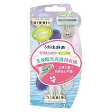 Schick 舒適牌 舒柔仕女輕便刀敏感肌, 3入, 1組