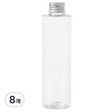 Glassdomae ACL200 透明飲料容器 鋁製銀色蓋, 200ml, 8個