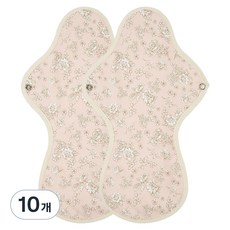 韋斯萊隔夜防水棉衛生巾粉紅色花朵, 夜用型(34cm), 1片, 10片