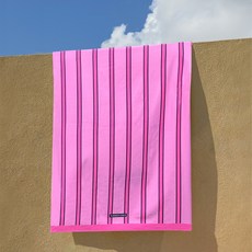 SummerChild 招牌圖案大號沙灘巾, 06 經典粉, 1個