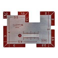Clover 可樂牌 專業型縫紉量規 (1~5cm) 金屬製, 1個