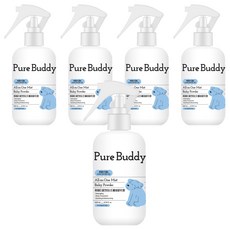퓨어버디 반려동물 올인원 미스트 베이비파우더향, 200ml, 1개입, 5개