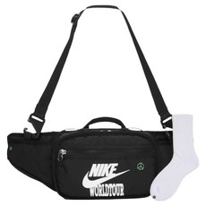 Nike RPM World Tour 小型隨身包 DH3079-010 + Welldone 襪子套組, 黑色