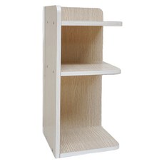 桌上轉角架 桌上三層收納架 20 x 20 x 44.2cm, 白橡木色, 1個