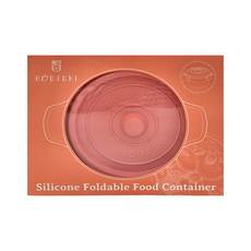 HOUSUXI 舒希 鑄鐵鍋矽膠折折盒, 容器 + 蓋子, 1組