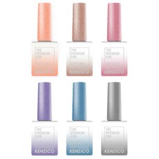 KENZICO 多色指甲凝膠 CE201~206 6入組, 混色, 1組
