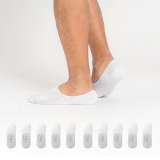 에이원패션 남성용 실속형 무지 페이크 덧신 10켤레