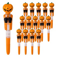 Indikay 萬聖節發光拳擊LED原子筆, 15個, 橘色