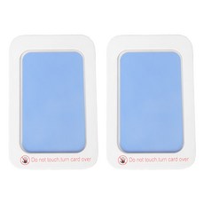 不沾手足印台, 嬰兒/寵物皆可用, 附贈2張厚卡紙, 淺藍色, 2個