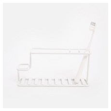 HOLA 和樂家居 INK鐵線收納牙刷架 21 x 6 x 10cm 263g, 白色, 1個