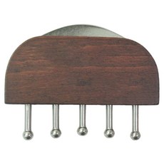 半圓五丁雙刮按摩器 2入, 木頭+不鏽鋼材質, 每個重250克, 1組