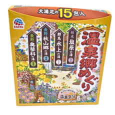EARTH 日本巡禮溫泉粉 溫泉鄉 15包, 450g, 1盒