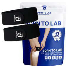 본투랩 슬개건 슬개골 무릎 보호대, 블랙, 2개