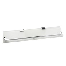 KOKOS 強化玻璃直式層架, 白色 + 鉻色, 1套