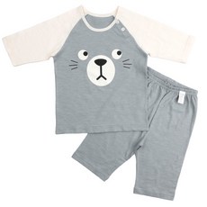 Maykids 孩童熊熊印花7分褲套裝