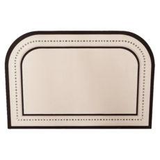 洛克莊園 半圓形吸水地墊 科技布 硅藻泥 橡膠 40 x 60cm, 奶油米色, 1個