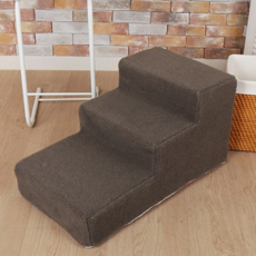 Pet's mamma 3層寵物泡棉樓梯套, 灰色的