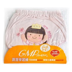 GMP BABY 公主超吸排布 寶寶學習褲 100%純棉 貼近肌膚 特殊七重構造加強吸排功能, 粉色, 1件