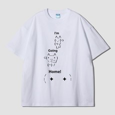 그랜피니 어센틱 오버핏 암 고잉 홈 프린팅 라운드 통기성 20수 반팔 티셔츠